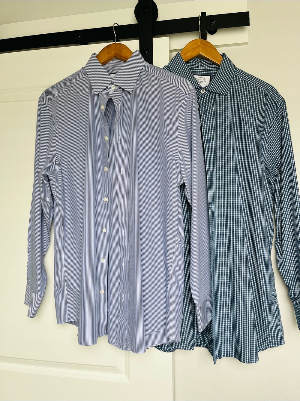 (Set of 2) Charles Tyrwhitt Men’s Slim Fit, Non-Iron Dress Shirts (Read sizes)